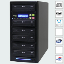 CopyBox 5 DVD Duplicator PC-Connected - one to many cd dvd duplication system fast dvd copy tower production recordables